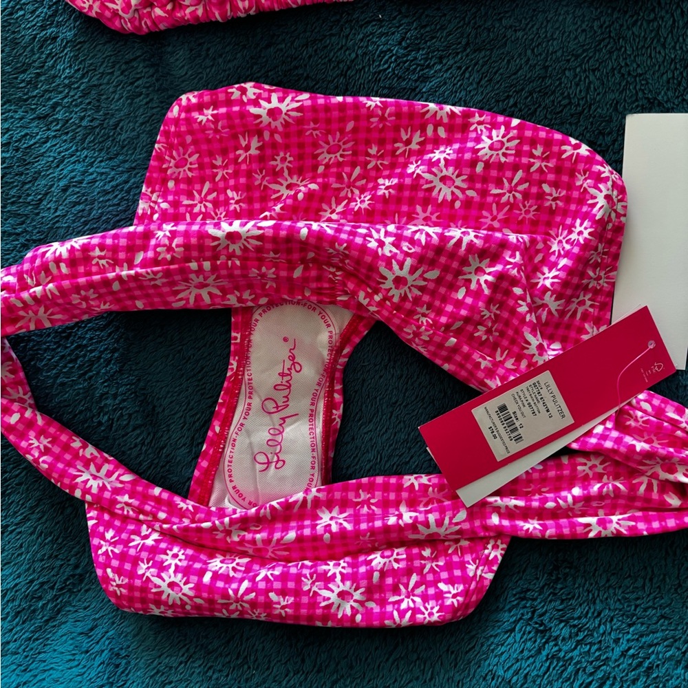 Lilly Pulitzer Pink Patterned Bikini - Picture 3 of 6